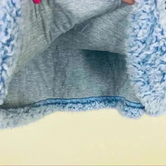 Original Weatherproof Vintage Baby Blue Heather 3/4 Zip Sherpa Pullover Size S - Picture 8 of 13